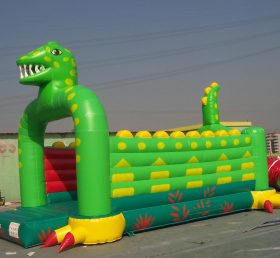 T2-2475 Dinosaur opblaasbare trampoline