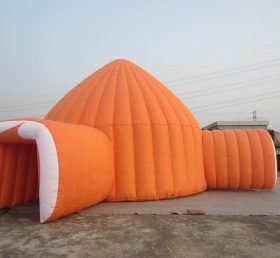 Tent1-39 Oranje opblaasbare tent