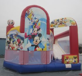 T2-563 Disney Mickey & Minnie Opblaasbare glijbaan Castle