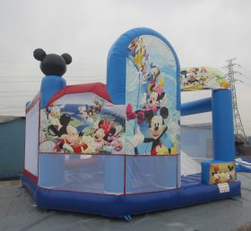 T2-528 Disney Mickey & Minnie Opblaasbare glijbaan Castle