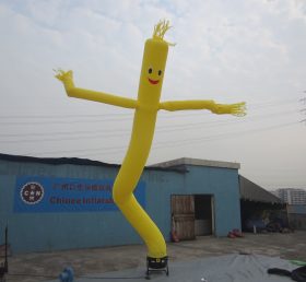 D2-91 Opblaasbare gele buis mannelijke luchtdanser