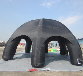 Tent1-23 Zwarte reclamekoepel opblaasbare tent