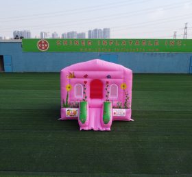 T2-1206 Opblaasbaar huis springkasteel met glijbaancombinatie voor kinderfeesten