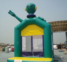 T2-2901 Aliens opblaasbare trampoline