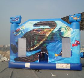 T2-2573 Onderzeese wereld opblaasbare trampoline