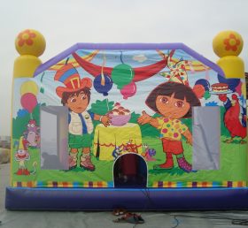 T2-2572 Dora opblaasbare trampoline