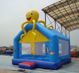 T2-1871 Octopus opblaasbare trampoline