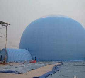 Tent1-76 Blauwe gigantische opblaasbare tent