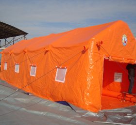 Tent1-451 Oranje opblaasbare tent