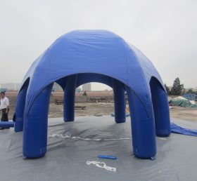Tent1-307 Blauwe reclamekoepel opblaasbare tent