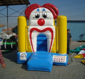 T2-2717 Clown opblaasbare trampoline