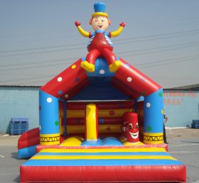 T2-3182 Clown opblaasbare trampoline
