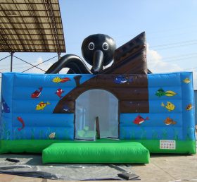 T2-2795 Octopus opblaasbare trampoline