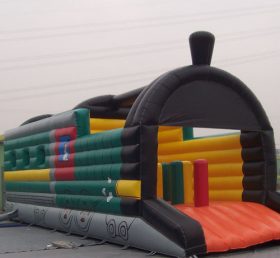 T1-145 Opblaasbare trampoline Thomas trein