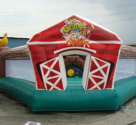 T2-2518 Farm opblaasbare trampoline