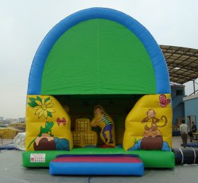 T2-2544 Junglethema opblaasbare trampoline