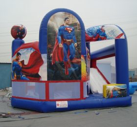 T2-553 Superman superheld opblaasbare trampoline