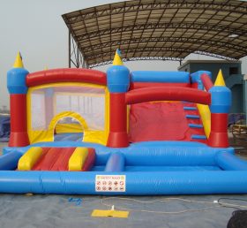 T2-2627 Castle opblaasbare trampoline