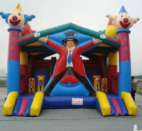 T2-761 Opblaasbare Happy Clown Amusement Park Trampoline Children's