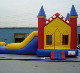 T2-863 Castle opblaasbare trampoline