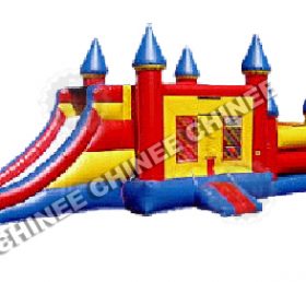 T5-224 Opblaasbaar kasteel stuiteren huis met glijbaan