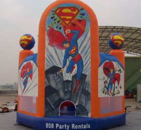 T2-2294 Superman superheld opblaasbare trampoline