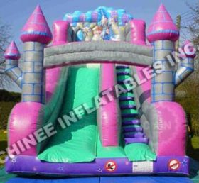 T8-480 Meisje opblaasbare trampoline en droog opblaasbaar kasteel opblaasbaar springhuis