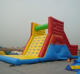 T8-560 Gigante trampoline opblaasbare droge glijbaan voor kinderen en volwassenen