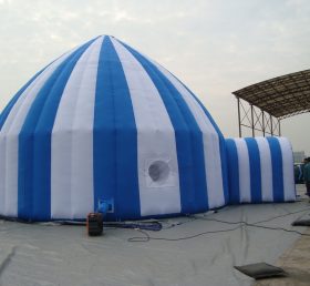 Tent1-30 Blauw en wit opblaasbare tent