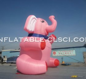 Cartoon1-167 Roze olifant opblaasbare cartoon