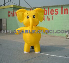 M1-22 Gele olifant opblaasbare mobiele cartoon