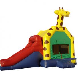 T2-1030 Giraffe opblaasbare trampoline
