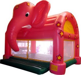 T2-1103 Rode olifant opblaasbare trampoline