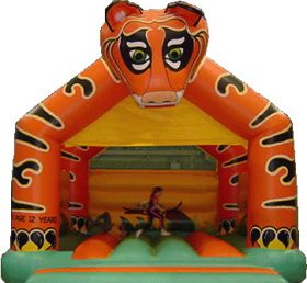 T2-126 Tiger opblaasbare trampoline
