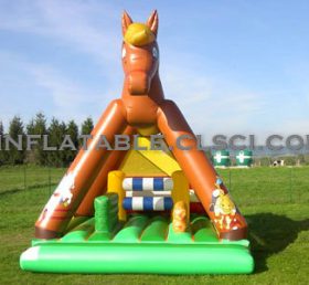 T2-1306 Giraffe opblaasbare trampoline