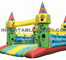 T2-2032 Castle opblaasbare trampoline