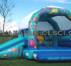 T2-2046 Onderzeese wereld opblaasbare trampoline