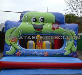 T2-2165 Octopus opblaasbare trampoline