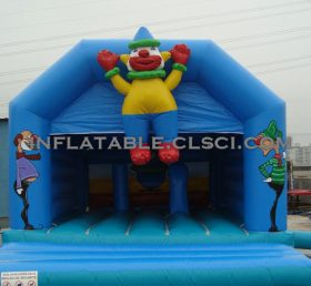 T2-2516 Clown opblaasbare trampoline