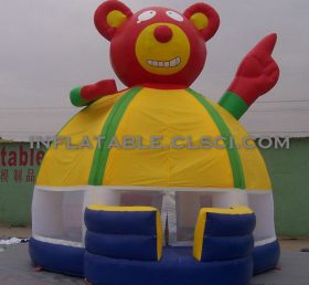 T2-2562 Bear opblaasbare trampoline