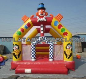 T2-3110 Happy Clown opblaasbare trampoline