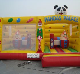 T2-396 Clown & Amp Panda Opblaasbare trampoline