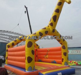 T2-446 Giraffe opblaasbare trampoline