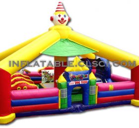 T2-496 Clown opblaasbare trampoline