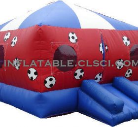 T2-634 Voetbal opblaasbare trampoline