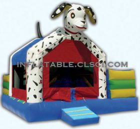 T2-744 Hond opblaasbare trampoline