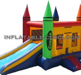 T2-877 Castle opblaasbare trampoline