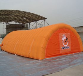 Tent1-373 Oranje opblaasbare tent
