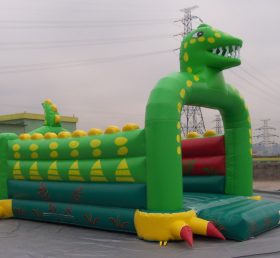 T2-302 Dinosaur opblaasbare trampoline