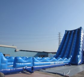 T8-1509 Commerciële gigantische opblaasbare glijbaan met zwembad voor volwassenen